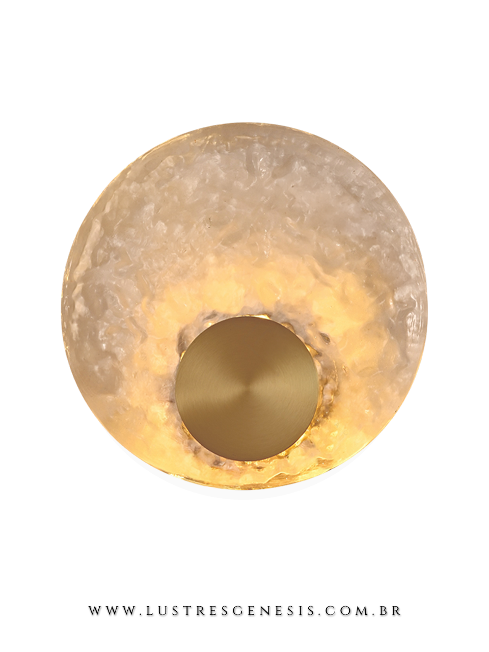 A Arandela de Parede em metal bronze e cristal transparente DCB04084 traz elegancia e sofisticação ao seu ambiente